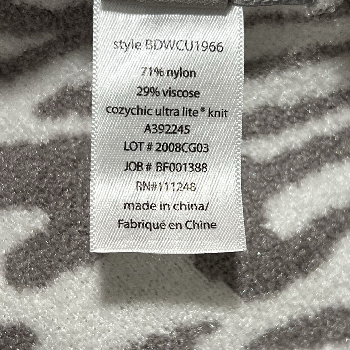 BAREFOOT DREAMS Poncho CozyChic Ultra Lite Animal Print O/S Plus Coastal Lounge