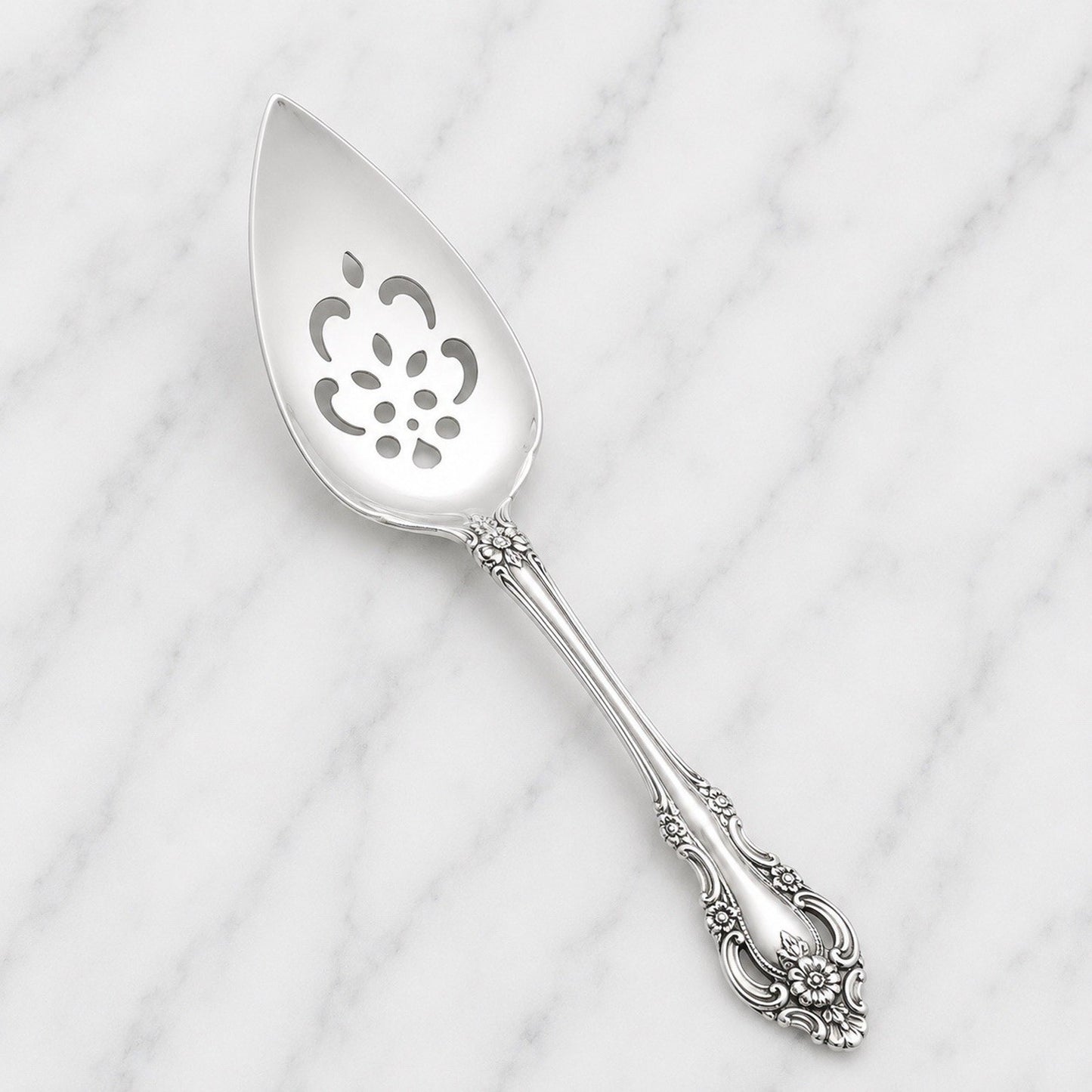 Oneida Community BRAHMS Stainless Pierced Pie Server Glossy Silverware Flatware