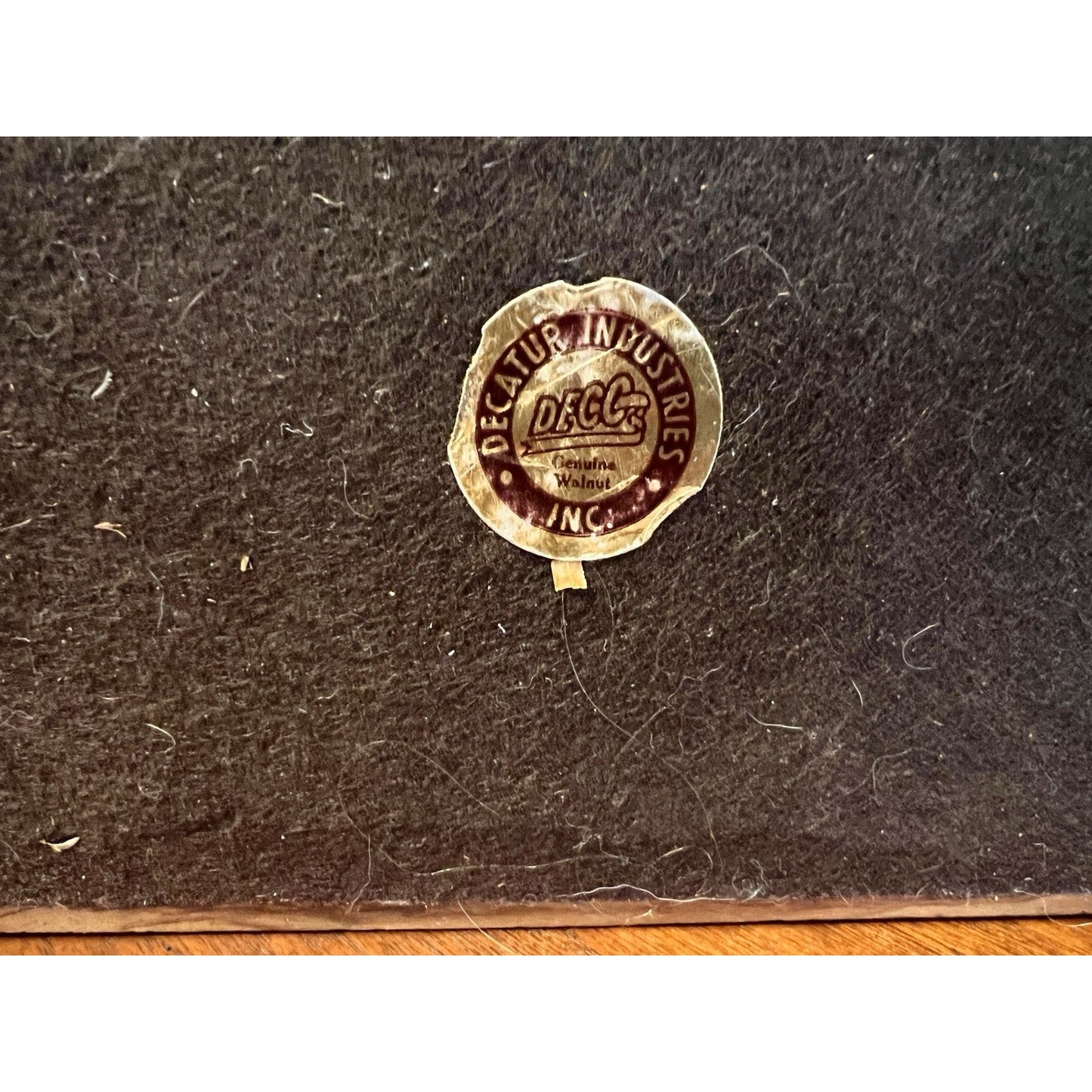 Vintage Decatur Industries Walnut Wood 6 Tobacco Pipe Stand Display Humidor