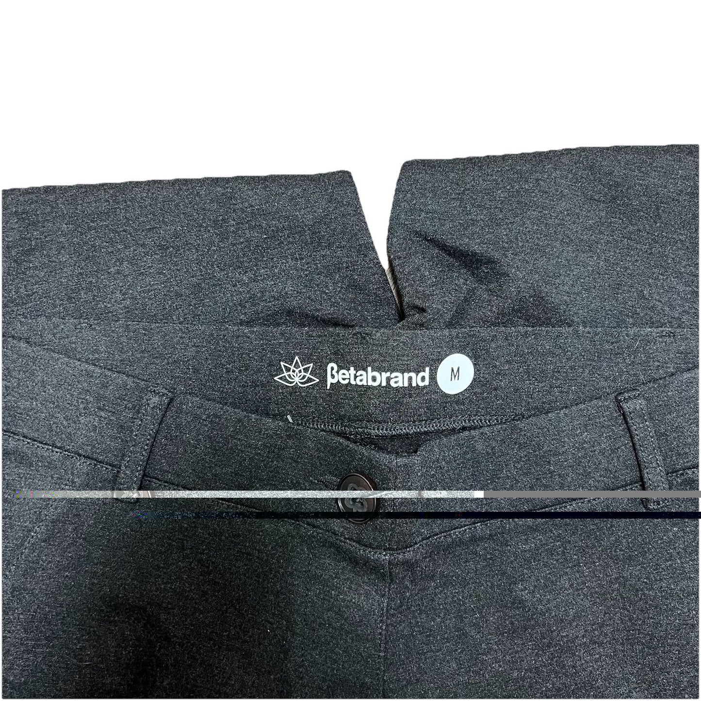 Betabrand (M) 30” Grey Bootcut Classic Dress Yoga Pants Pull On Stretch DPYP
