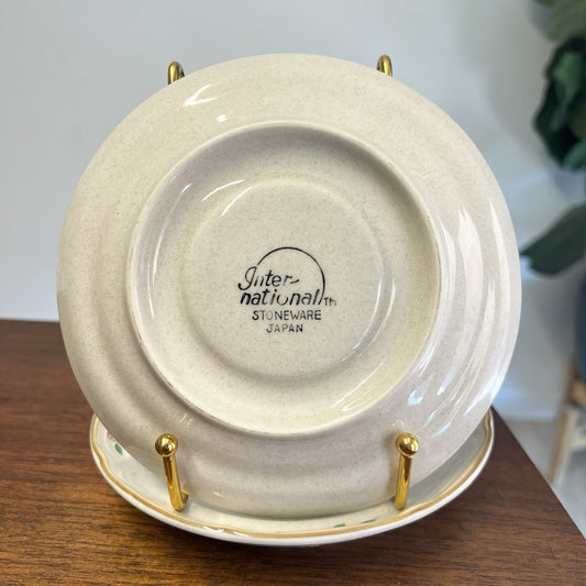 International Heartland Set 4 Bread Dessert Salad Plates Farmhouse Cottagecore