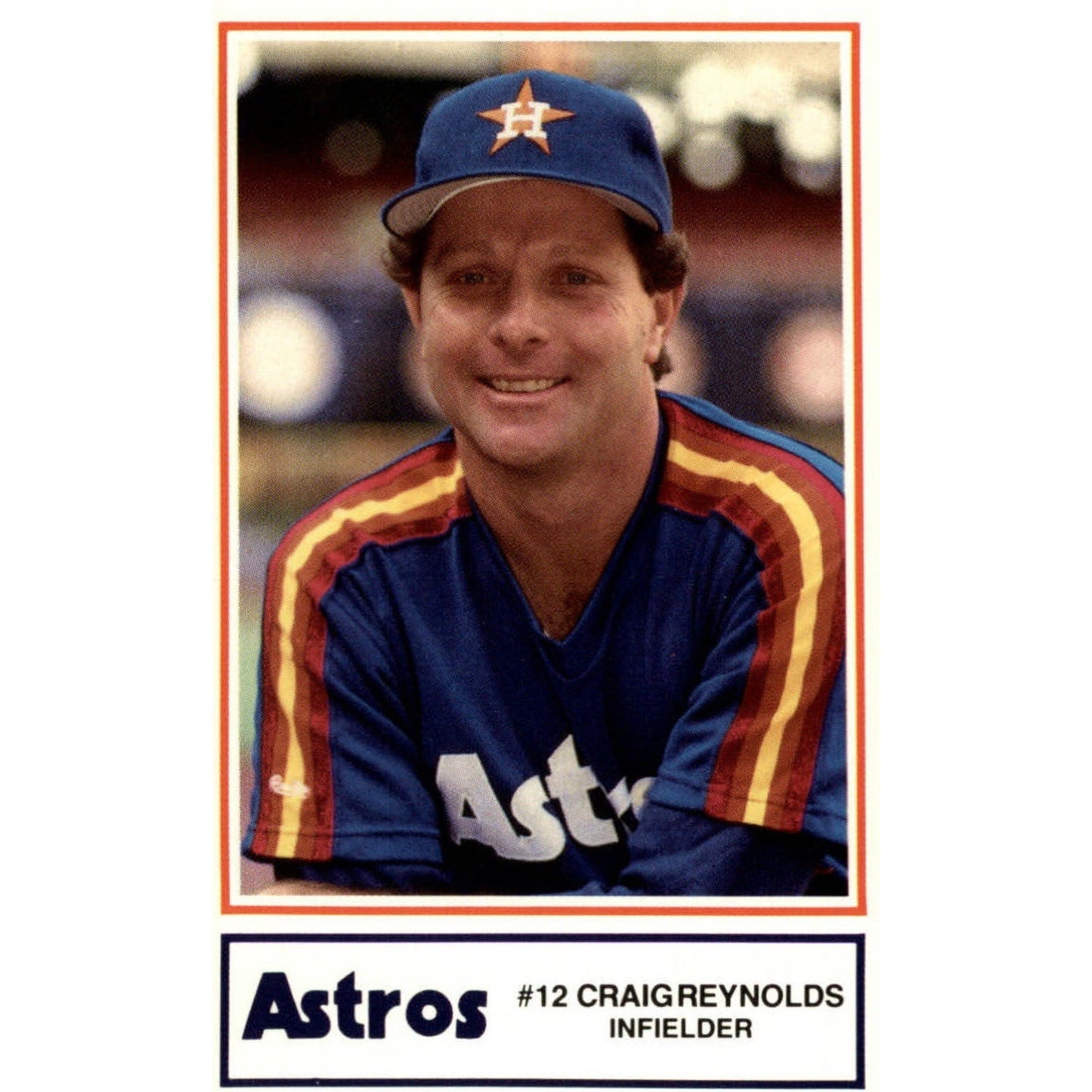 1980’s RARE Vintage Majestic Houston Astros Jersey Shirt Women (L) #12 Reynolds