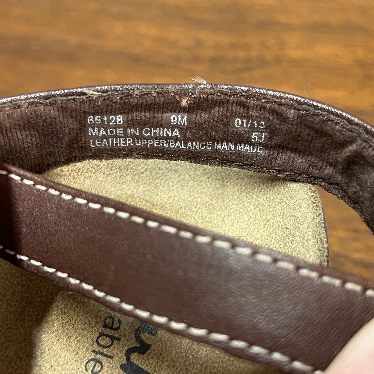 CLARKS Bendables Lexi Norwich 9M Leather Sandals Brown Ankle Strap Boho Wedge