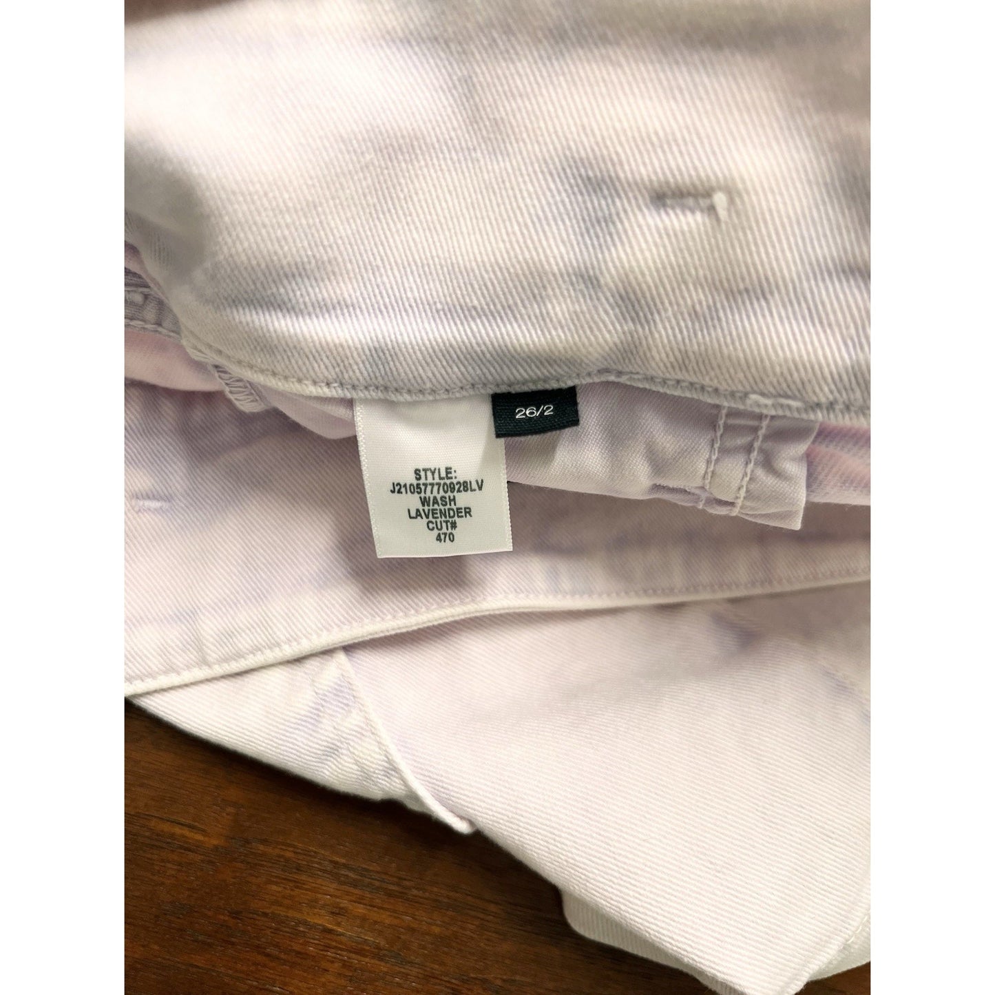 Veronica Beard 26/2 Jaylen High Rise Pleated Denim Shorts Lavender Purple