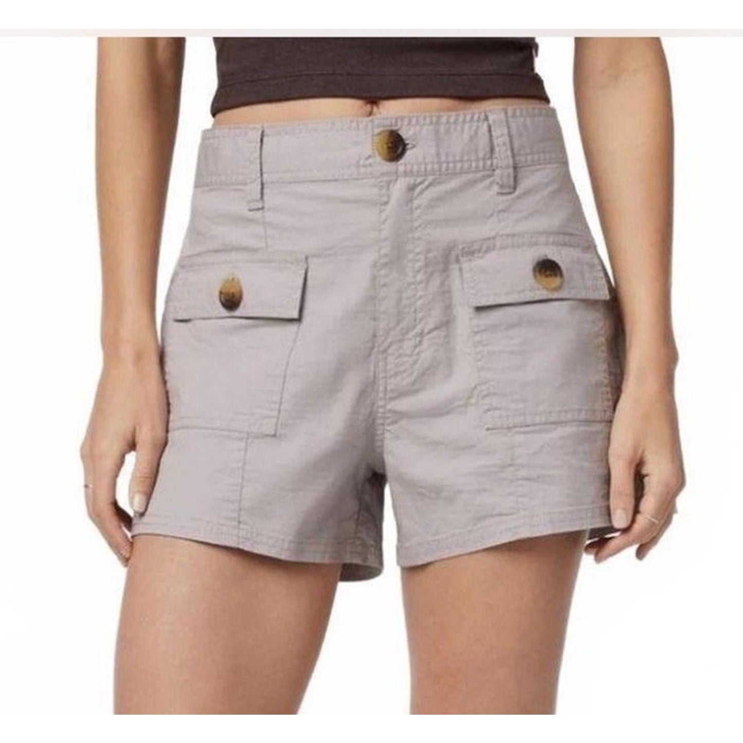 Vuori Vintage Ripstop Cargo Utility Shorts 32” Large 3” High Rise Elastic Waist