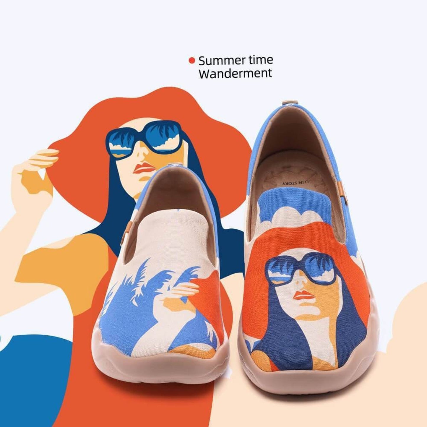 UIN Women (9) Summertime Wanderment Canvas Shoes Lightweight Tropical Vacation