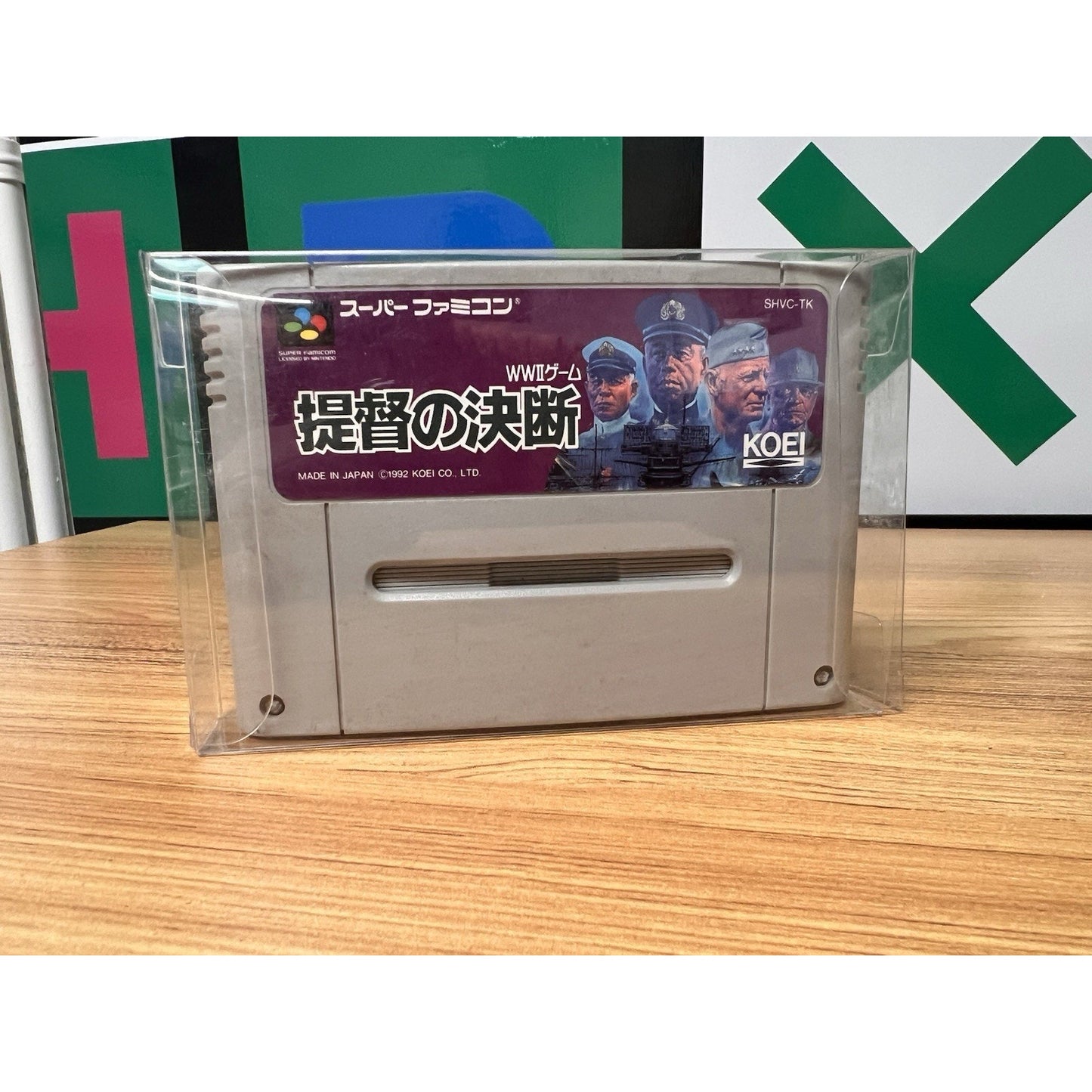 Vintage 1992 Super Famicom Teitoku No Ketsudan II (a.k.a. P.T.O. II) Game