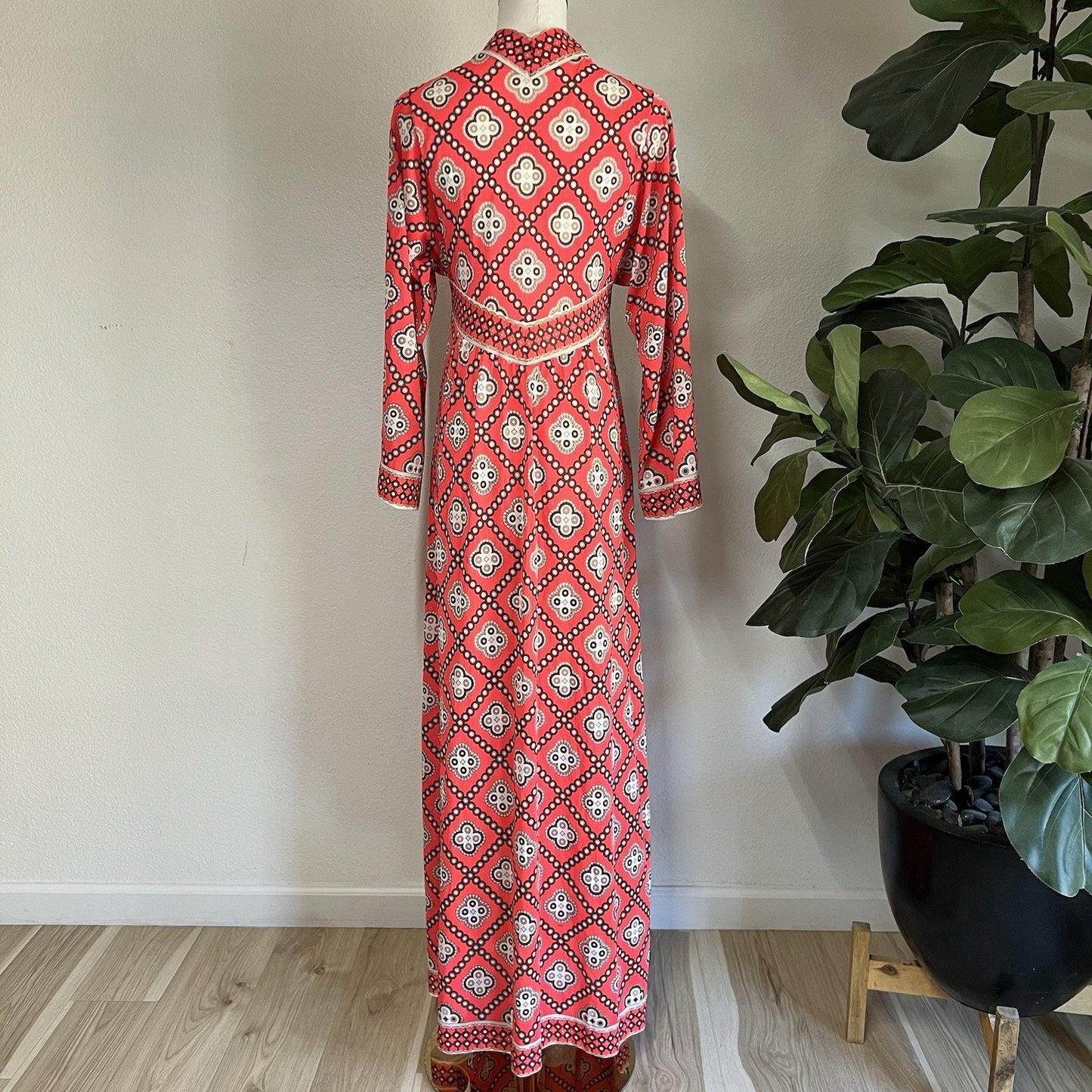 RARE Emilio Pucci Formfit Rogers EPFR Kimono Robe Hostess Gown Mod Psychedelic