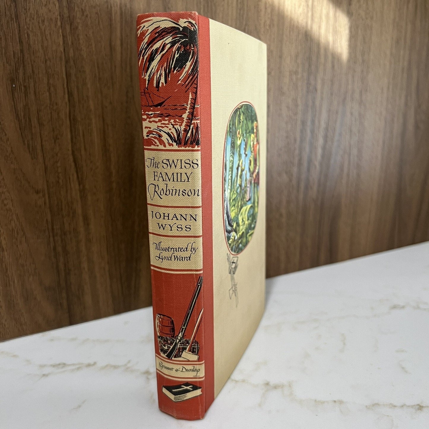 1949 Swiss Family Robinson by Johann Wyss Illustrated Boxed Slipcase Vintage