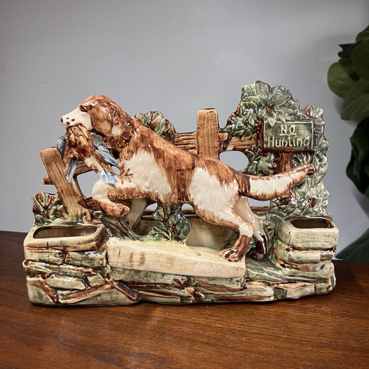 McCoy “No Hunting” Bird Dog Planter 13”
