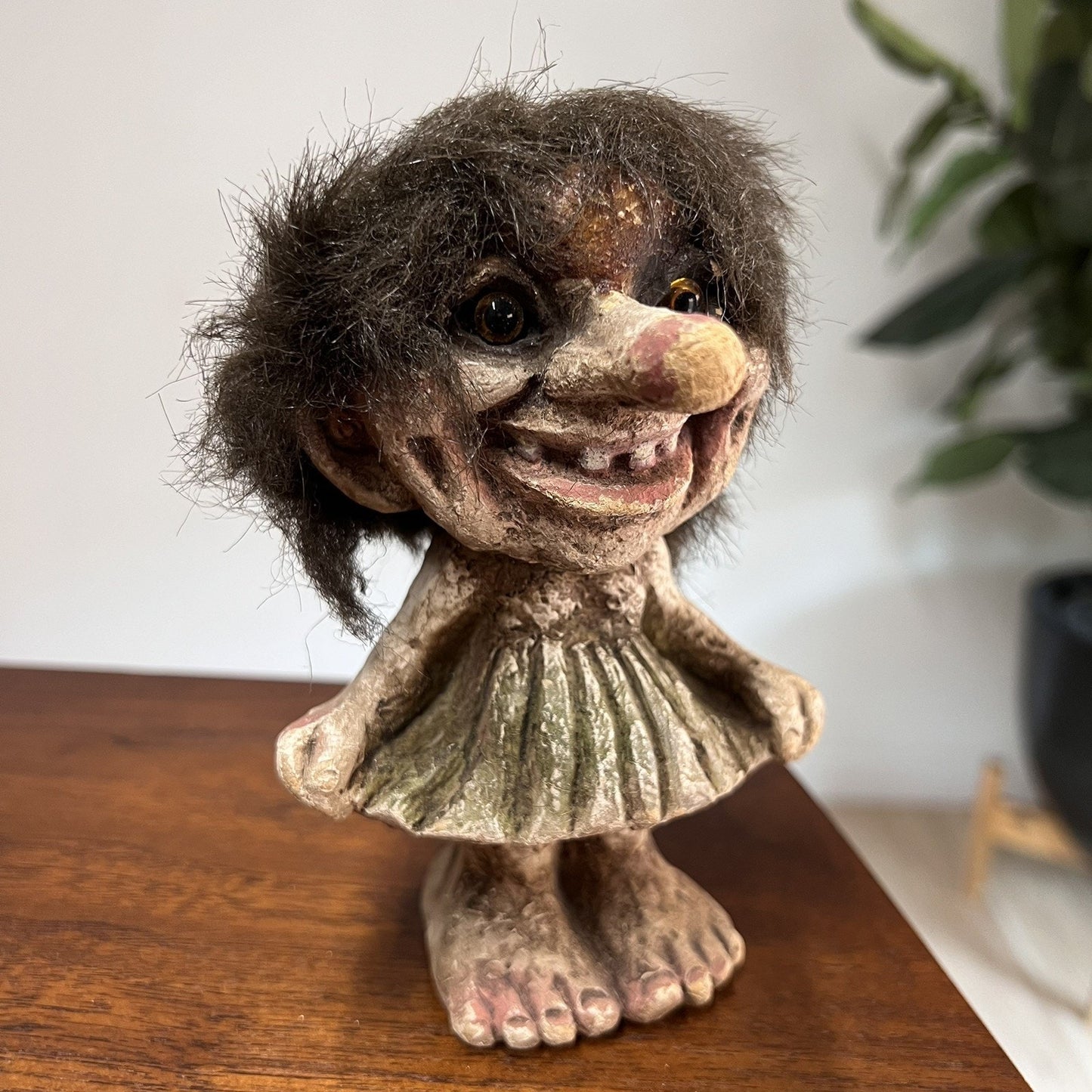 Lot Of 4 Rare Ny Form Troll Doll Handmade Retired Norwegian Collectible Folk Art