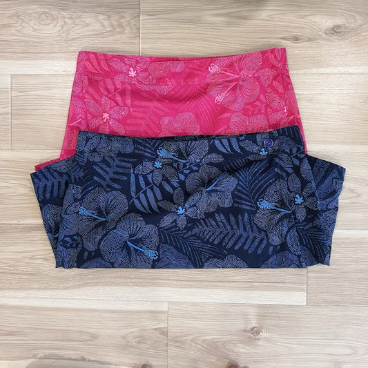 Set of 2 Ripskirt Wrap Skirts (M) Length 2 Swim Cover-Up Blue Pink Quick Dry