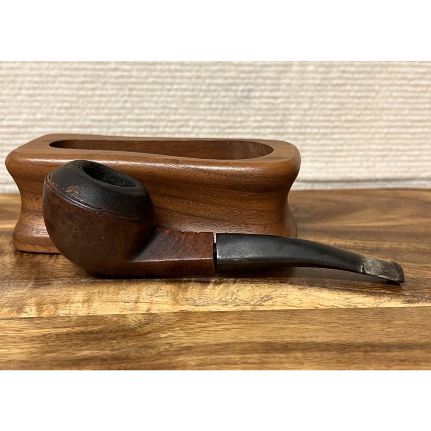 Vintage Unmarked Bulldog Tobacco Pipe 6" Long 1" Diameter Bowl