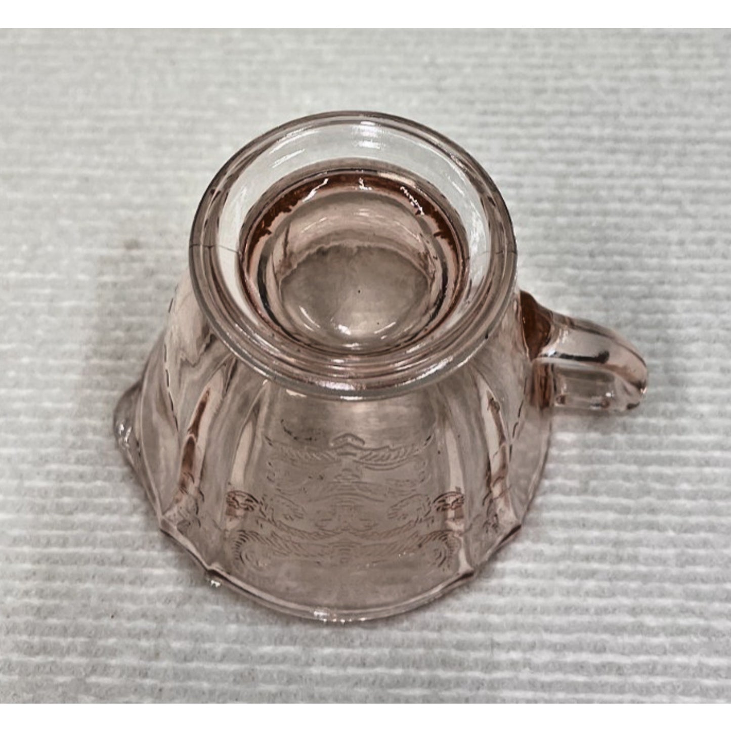 1980s Indiana Glass Pink Madrid Pattern Creamer Replacement Made in USA