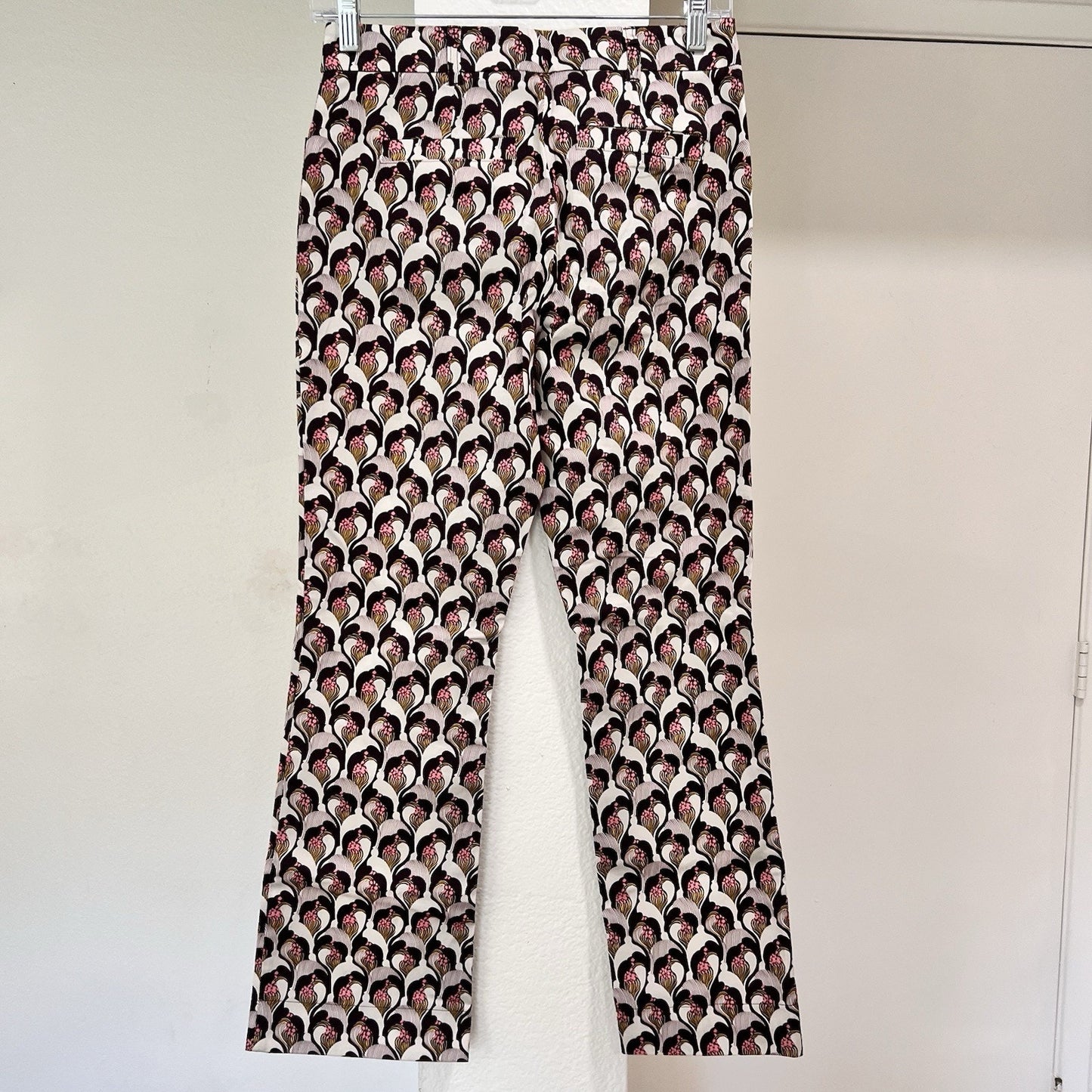 Laurel Women’s Trousers 27” Designer Luxury Mod Retro 60s Art Deco Ankle Flair
