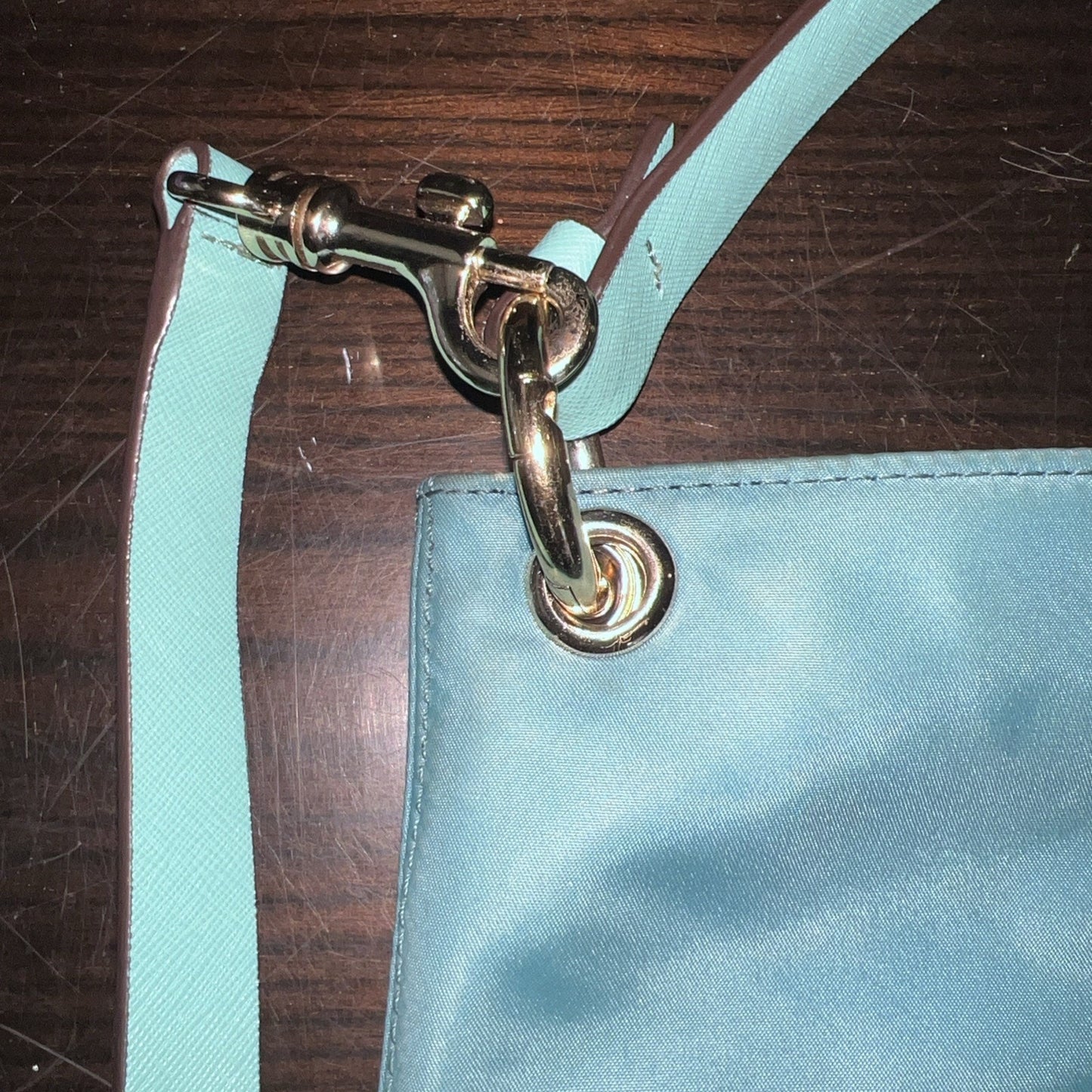 Henri Bendel Jetsetter Crossbody Shoulder Bag Teal 13x13