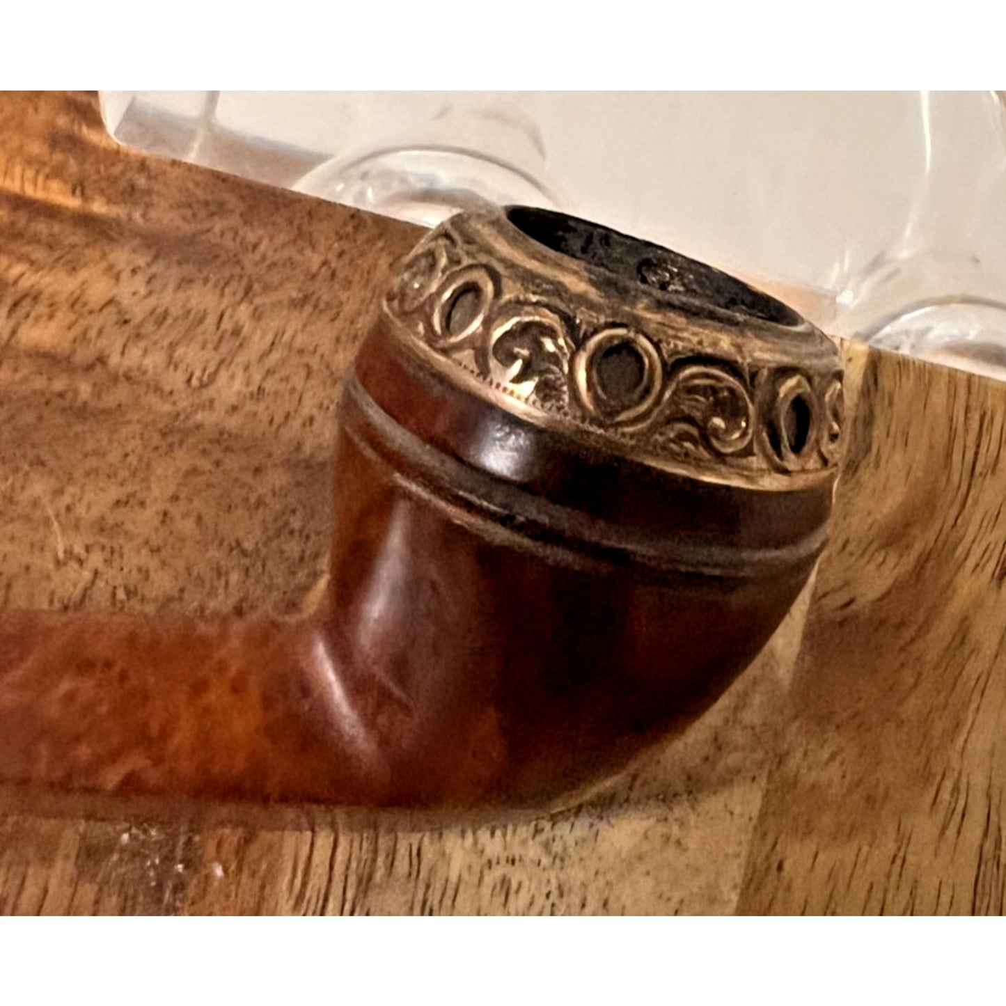 Vintage William Demuth Company Briar Gold Cap 5" Mini Tobacco Pipe