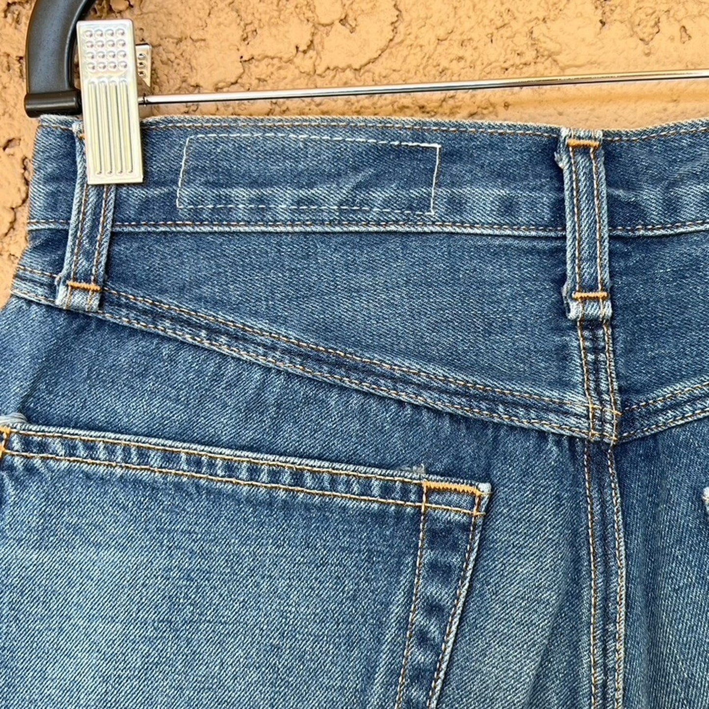 $175 Rag n Bone "Segrin" (Sz 24) Cuffed Denim Short Devon REVOLVE High Rise