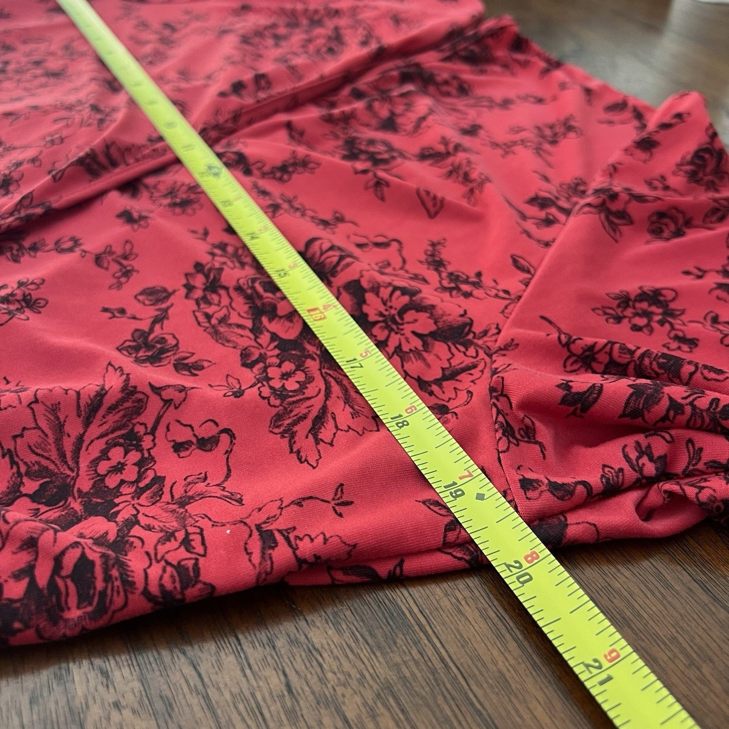 California Dynasty M/L Vintage Lace Red Floral Robe Kimono Belt Romantic Sexy