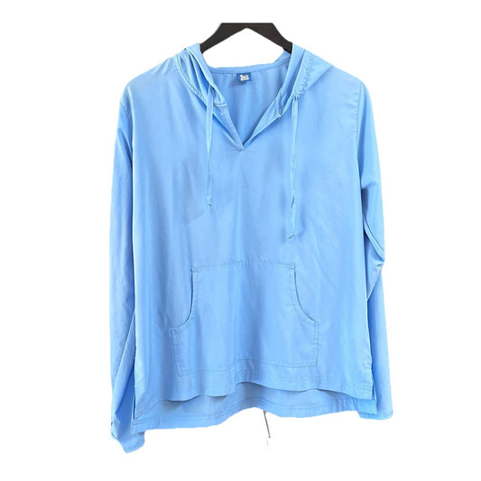 Ripskirt Sun Hoodie (L 12-14) UPF 50+ Lightweight Coastal Beach Long Sleeve Blue