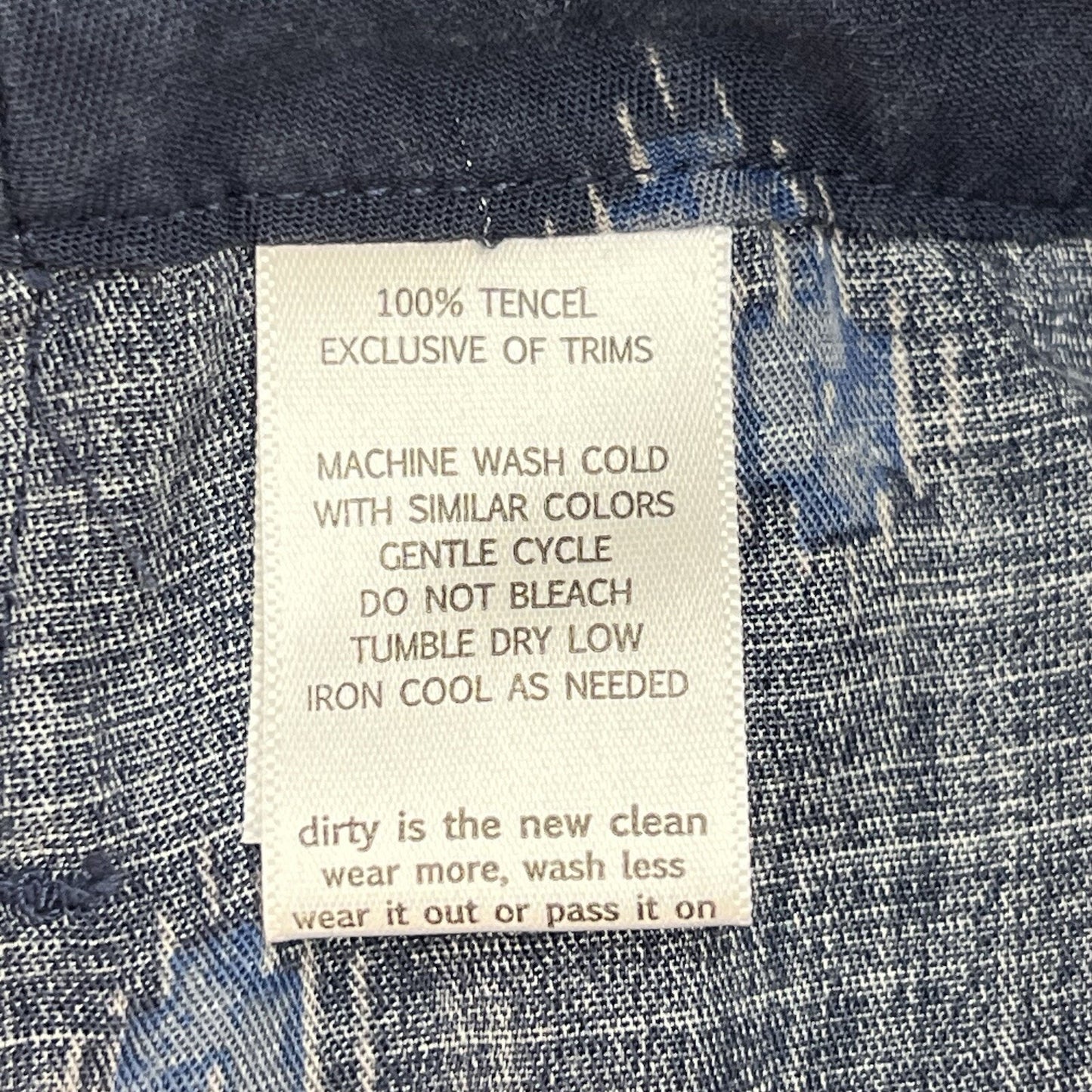 Toad & Co (S) Wrap Mini-Skirt 100% Tencel Blue Aztec Outdoor Casual Sustainable