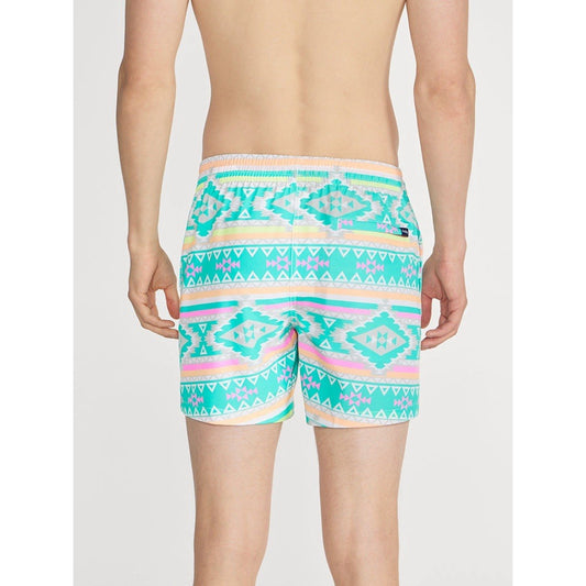 Chubbies (M) En Fuego 5.5” Swim Trunks Neon Aztec Print Brief Liner Retro 90s