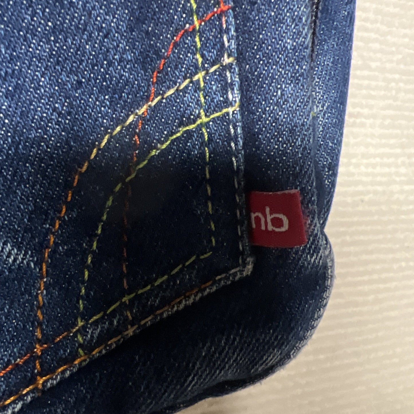 Vintage Y2K New Balance 4 Compartment Denim Cross Body Purse - Missing 1 Zipper