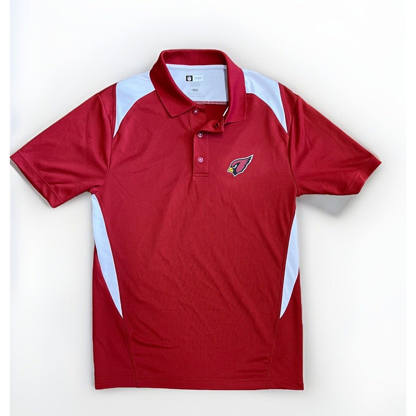 Arizona Cardinals NFL Mens (S) Polo Red Short Sleeve Shirt Team Apparel Fan