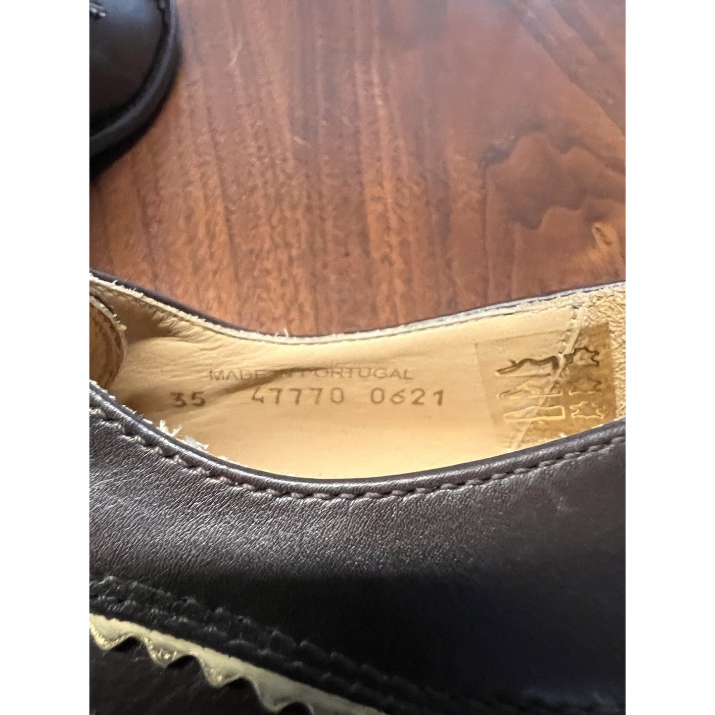 The Office of Angela Scott "Ms. Neale" brown leather derby shoes Women’s Size 5