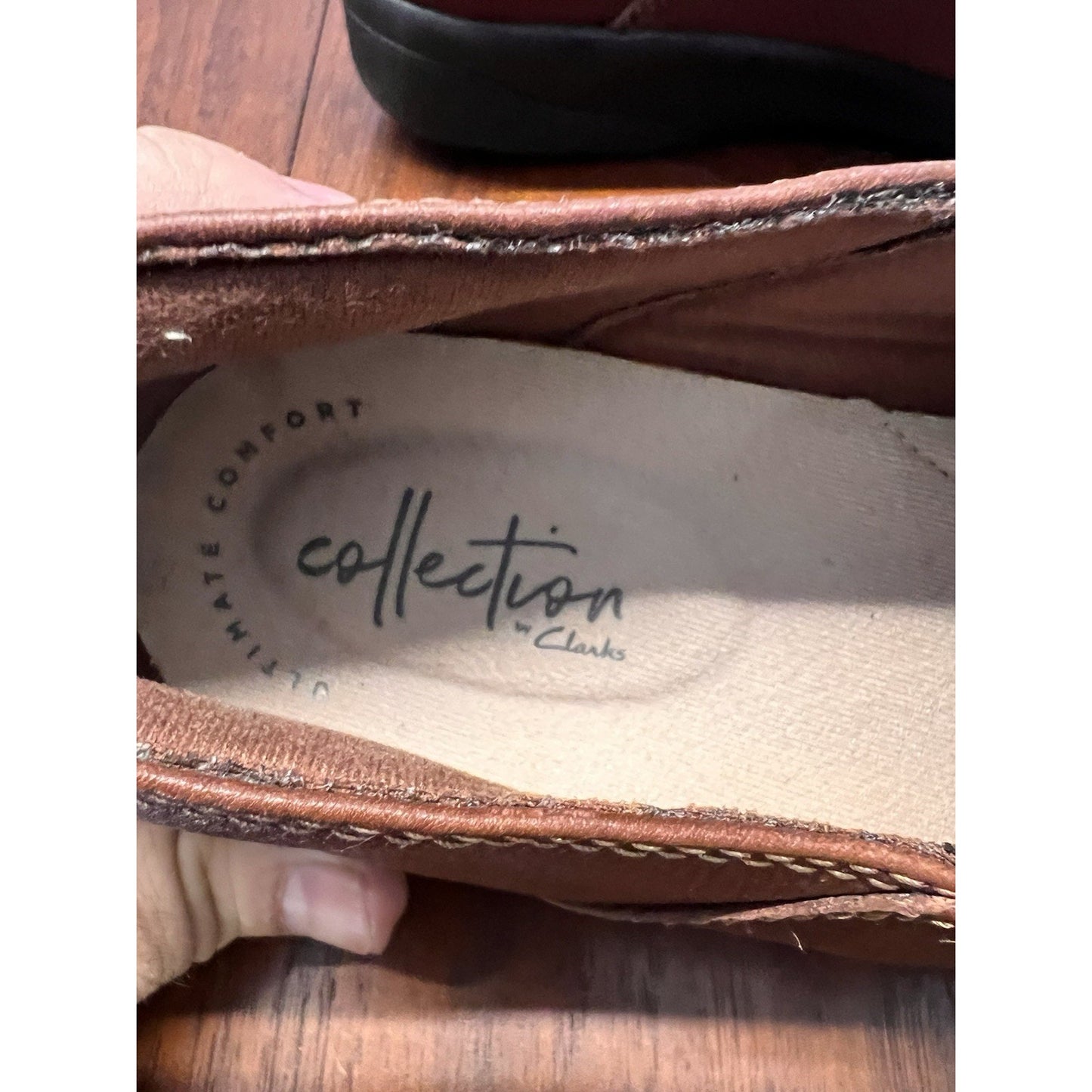 Collection By Clarks Cheyn Misha brown Leather Loafers Women’s SZ 9 M