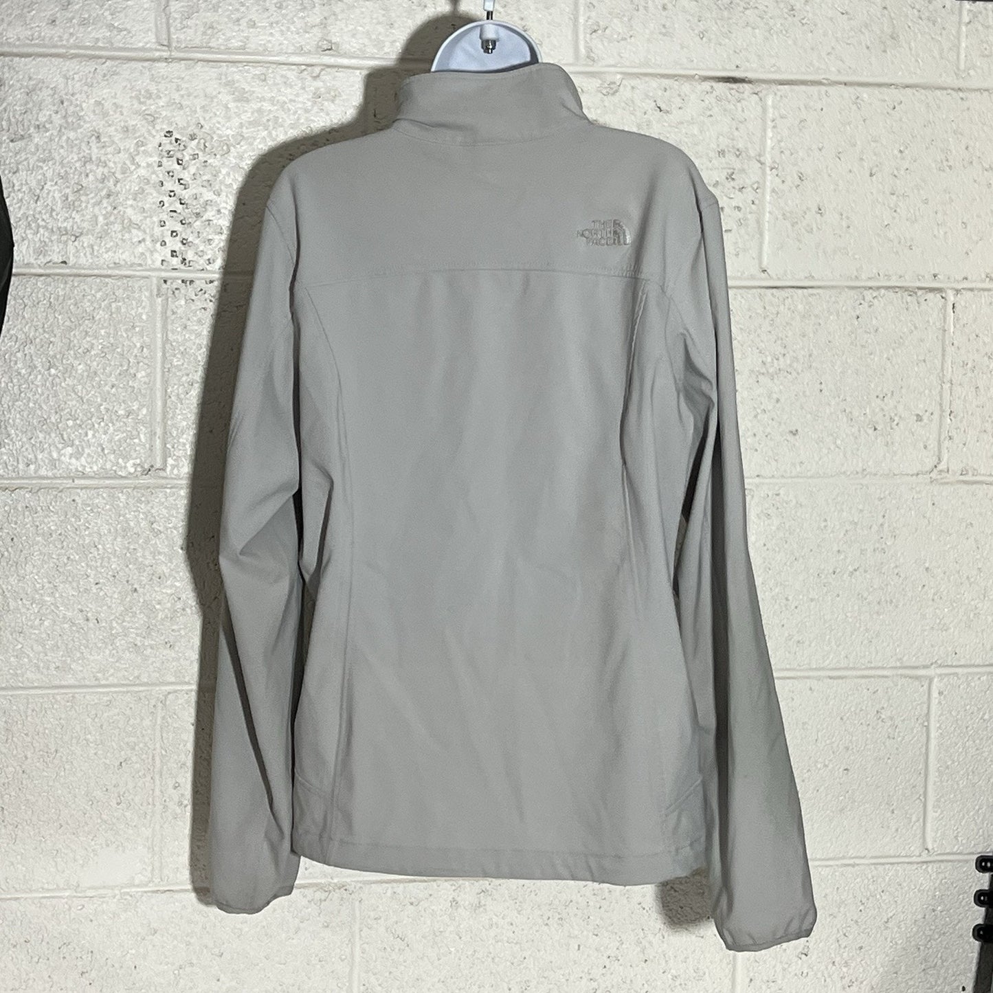 North Face Women’s Jacket Apex (L) Softshell Gray Full Zip