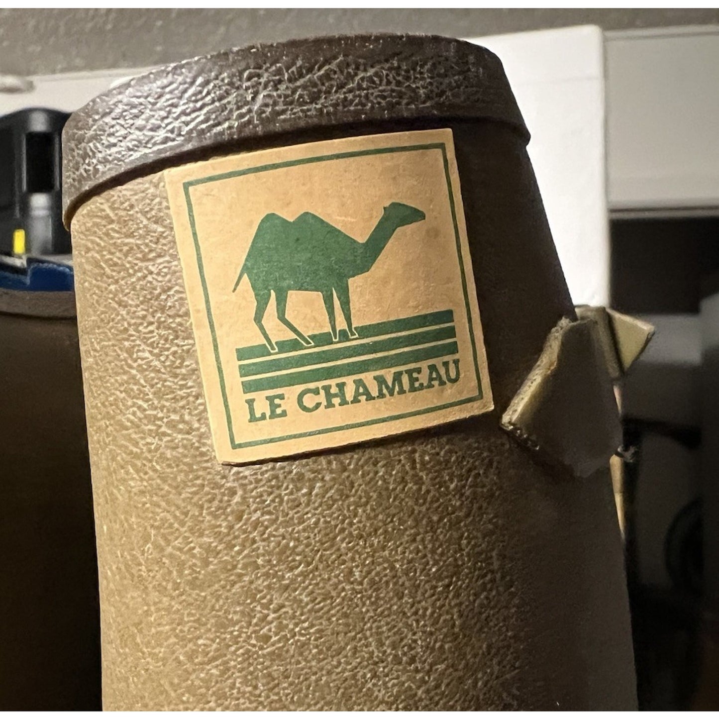 Le Chameau Chasseur Blue Neoprene Lined Men’s Olive Green Boot Size 10