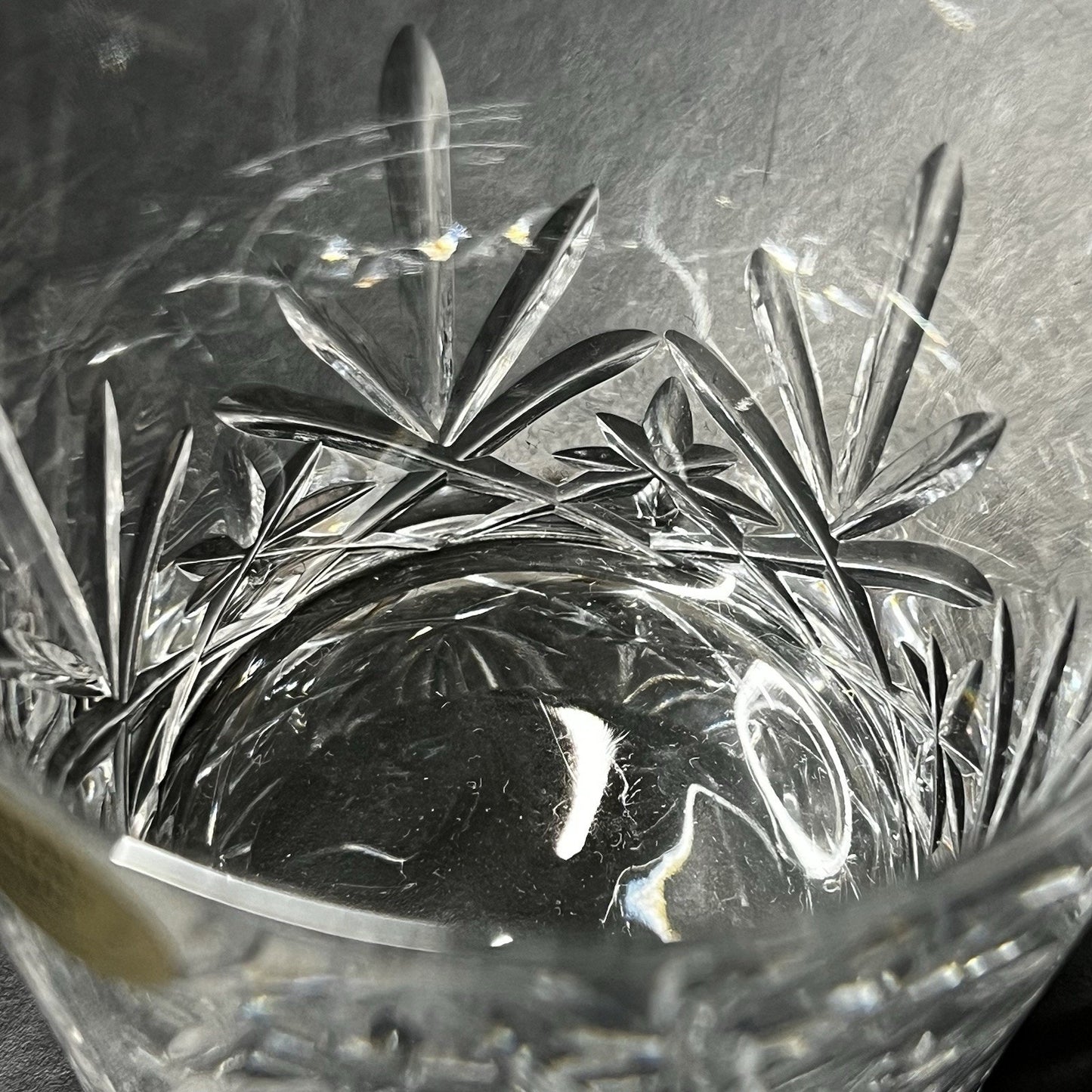 Cristal D'Arques Durand Chantilly Taille Beaugency Old Fashioned Tumbler Rocks