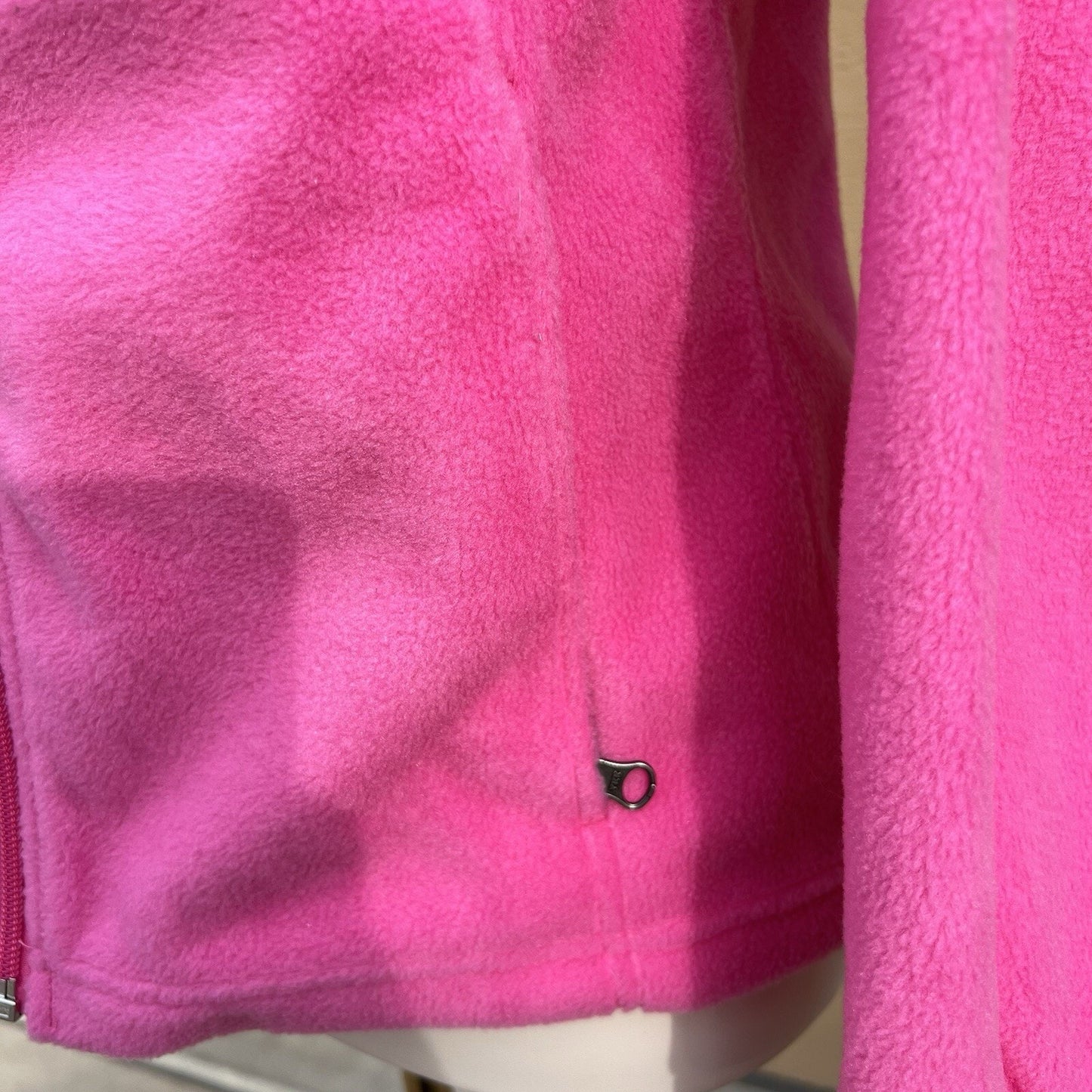 NWT Columbia Girls L 14/16 Girls Benton Springs Full Zip Fleece Jacket Pink Snow