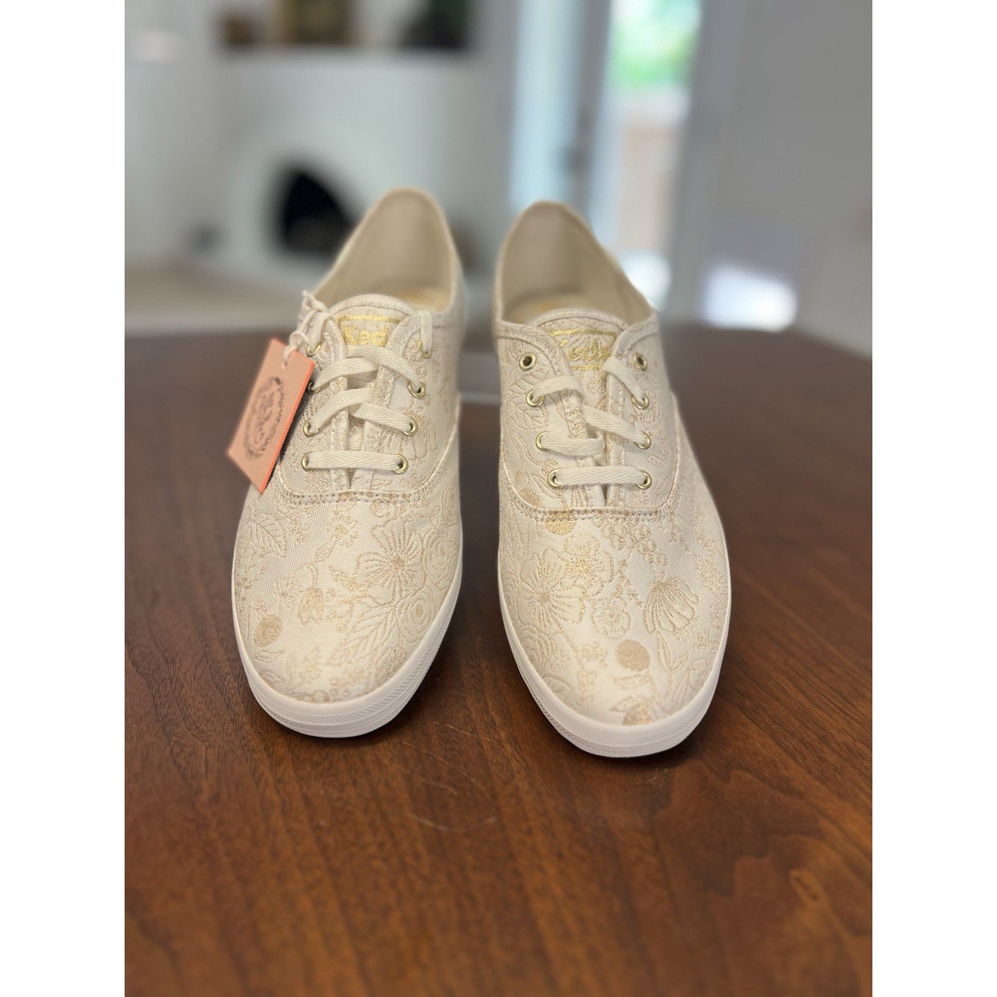 Keds x Rifle Paper Co. Champion Colette Sneakers Floral Jacquard Pattern Sz 9.5W