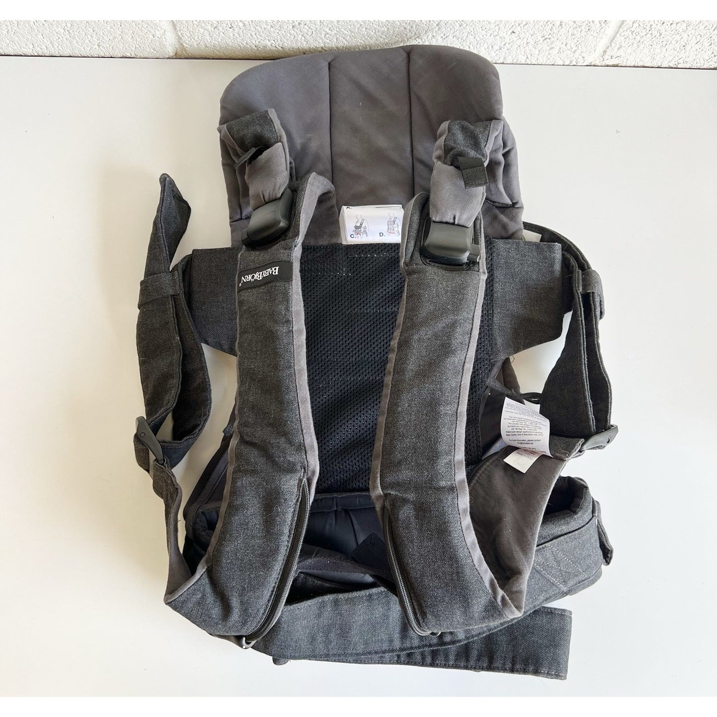 Babybjorn Baby Carrier One Infant To 3, 33 Lbs Denim Dark Grey Cotton Unisex