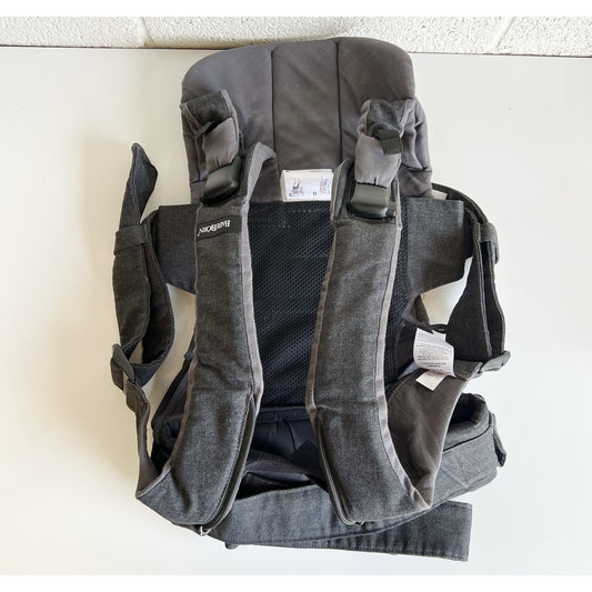 Babybjorn Baby Carrier One Infant To 3, 33 Lbs Denim Dark Grey Cotton Unisex