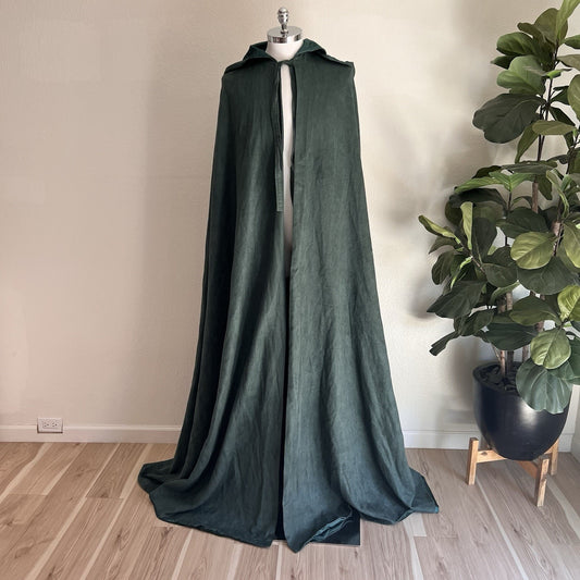 NWT Von Lancelot Velvet Hooded Cape Cloak Renaissance Cosplay Costume Medieval
