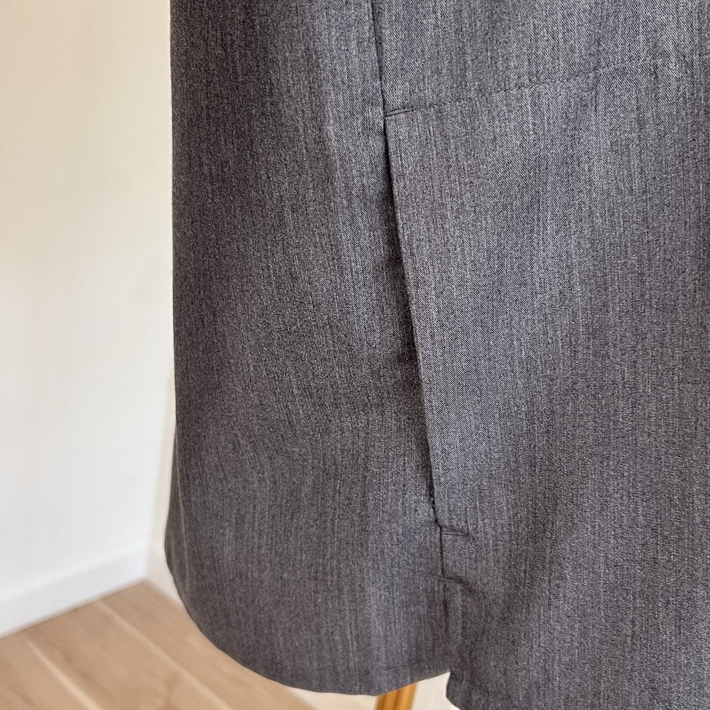FIGS Nala Scrub Polo Top (L) Long Sleeve Graphite Grey Collar Womens