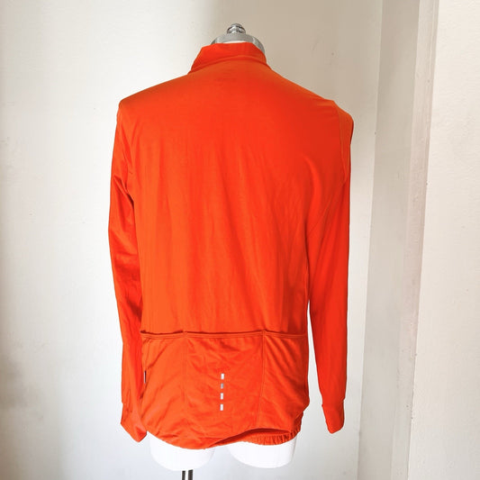 La Passione Club Thermal Cycling Jersey Men’s XXL Orange Long Sleeve Reflective