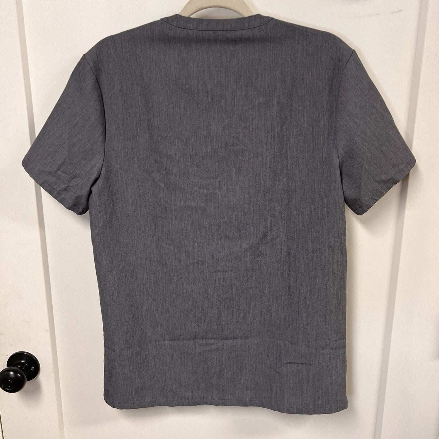 RARE FIGS Dekar XS Men’s Button-Down Front Short Sleeve Grey Scrub Top M20SW1008