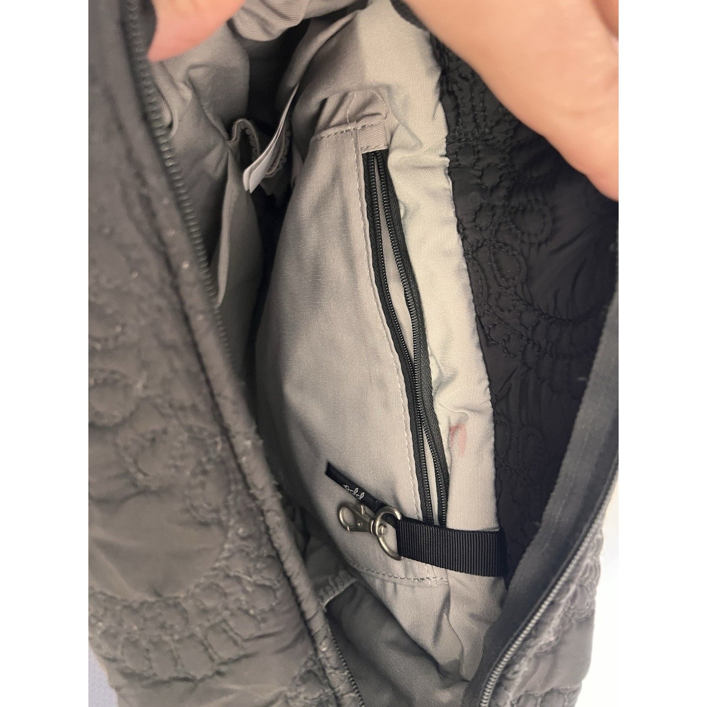 PETUNIA PICKLE BOTTOM Black Quilted Boxy Backpack, Diaper Bag