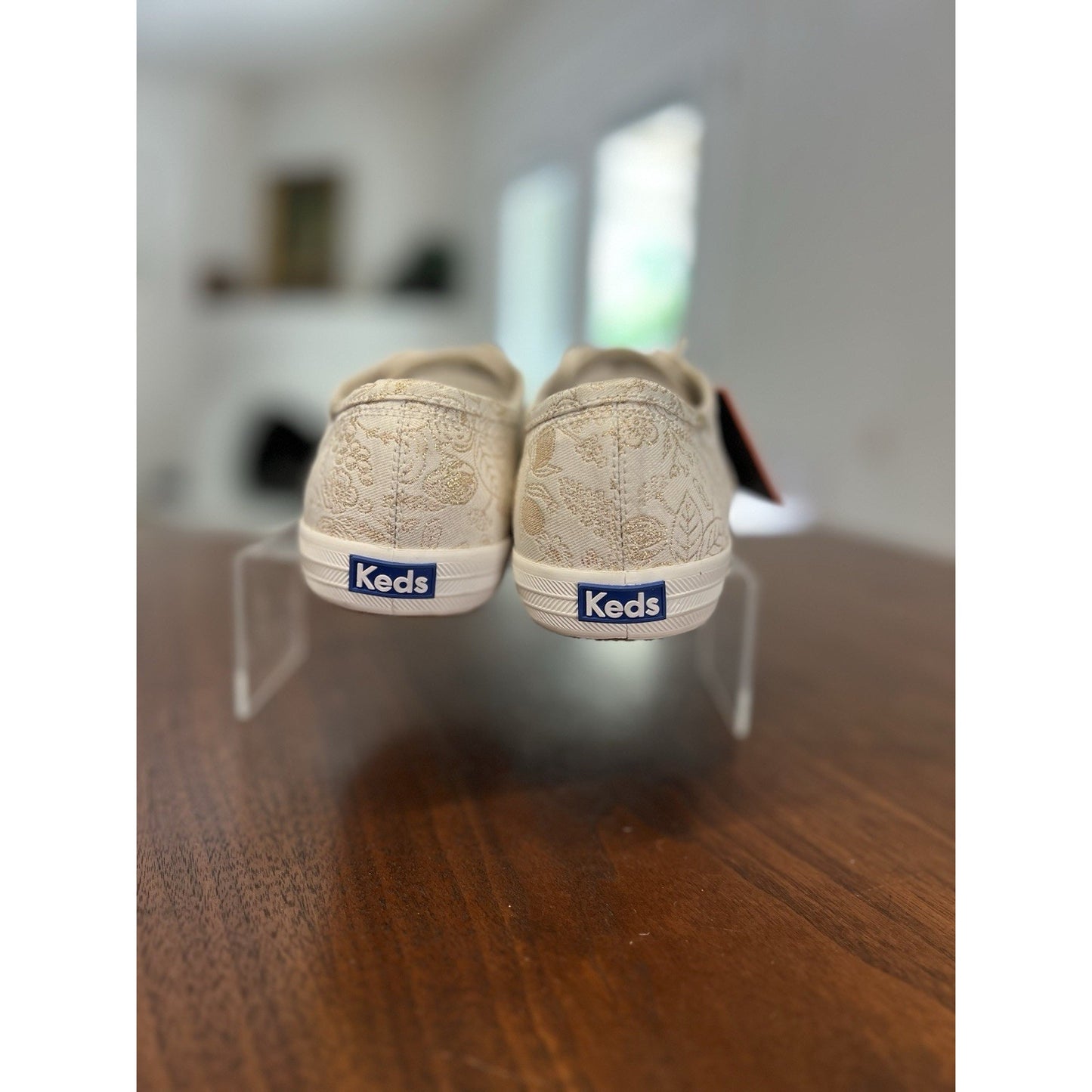 Keds x Rifle Paper Co. Champion Colette Sneakers Floral Jacquard Pattern Sz 9.5W