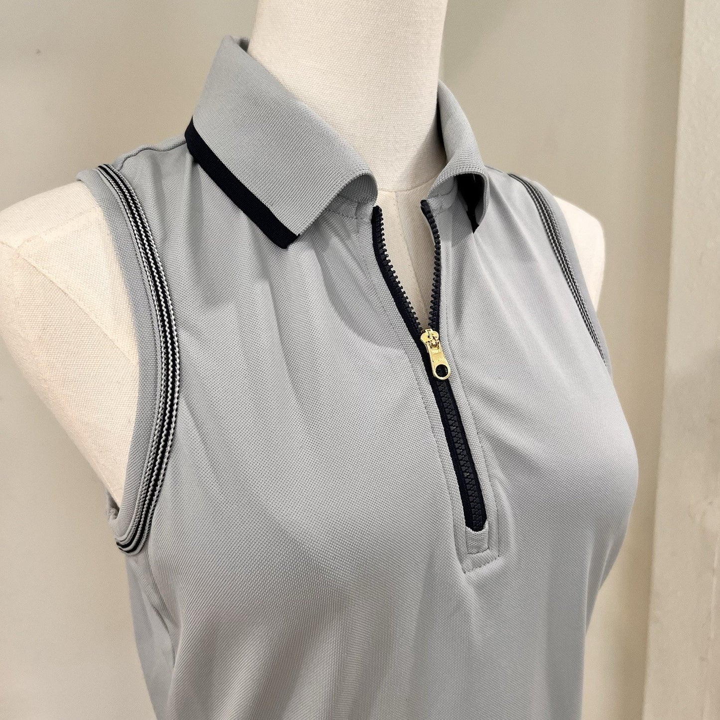 Varley XS Cammie Performance Tank Women’s Sleeveless 1/4 Zip Polo Golf Tennis