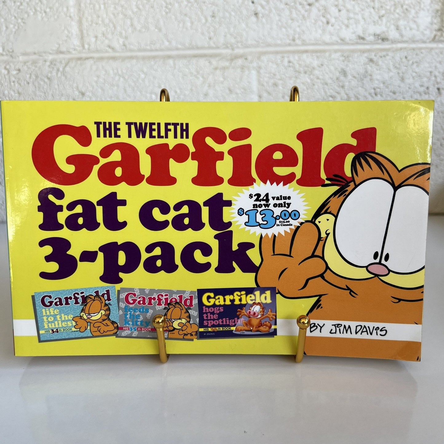 Vintage Garfield Fat Cat 3-Pack #12 Books 34, 35 & 36 First Edition 2001