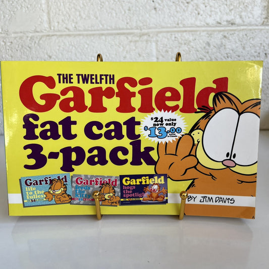 Vintage Garfield Fat Cat 3-Pack #12 Books 34, 35 & 36 First Edition 2001