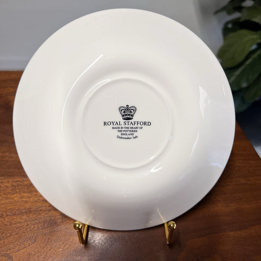 2 x Royal Stafford Blue Christmas Tree Cereal Soup Bowls Holiday