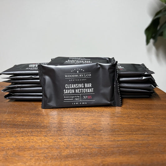 15 Pack Woodbury & Co. Bar Soap Wyndham Brown Sugar & Fig Travel Size