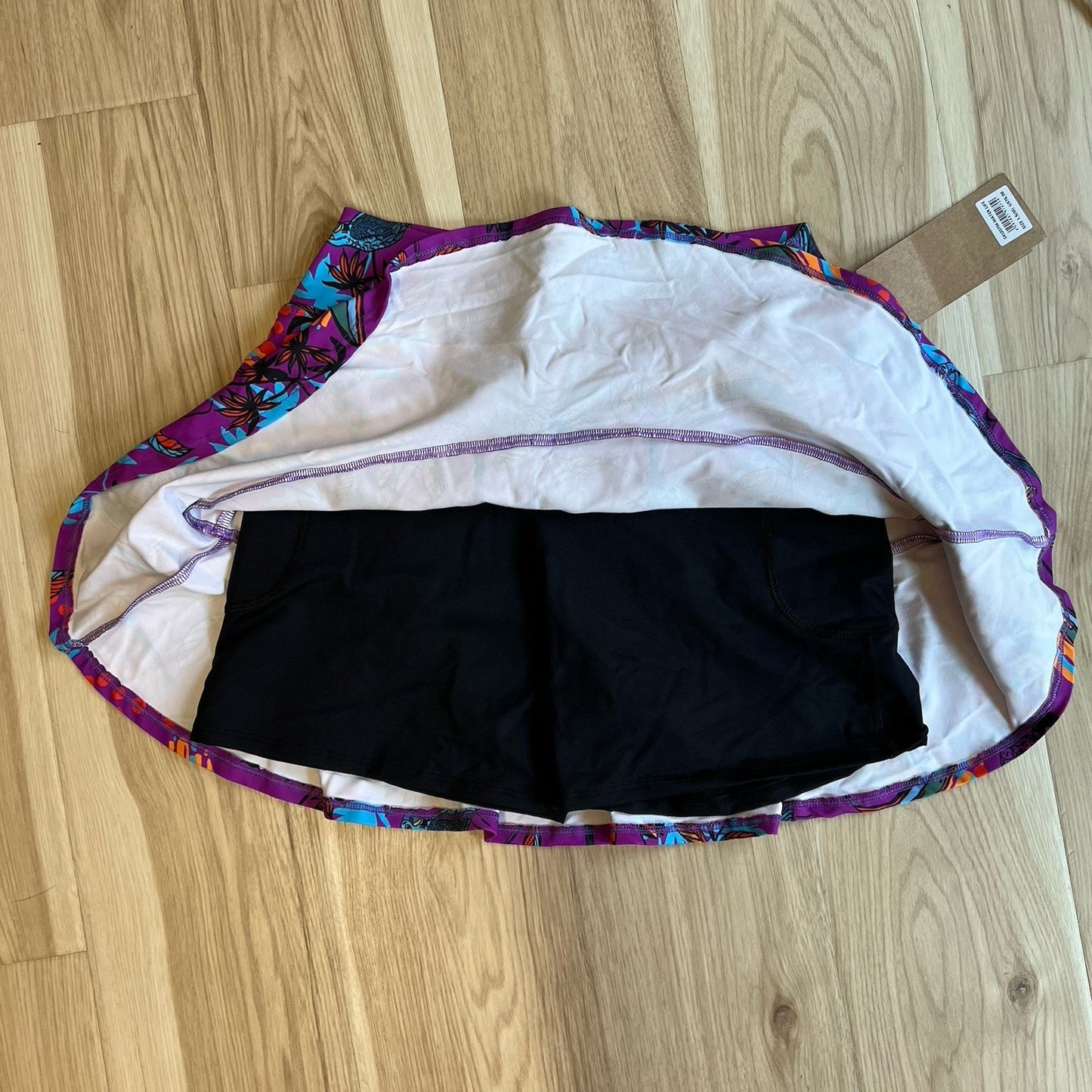 NWT Dona Jo Soar Skort 1.5 (M) Tennis Golf Pickleball Tiered Ruffle 14.5” New