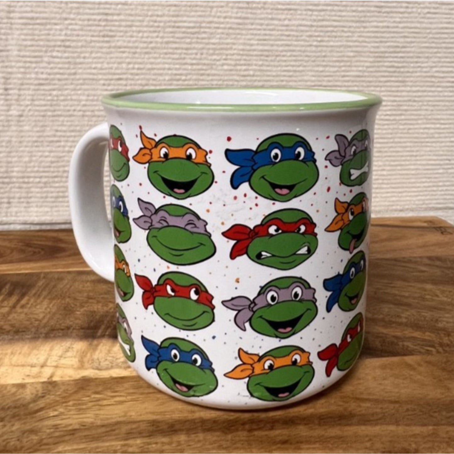 2023 Silver Buffalo TMNT Ninja Turtles Portraits Ceramic Camper 20 oz Mug